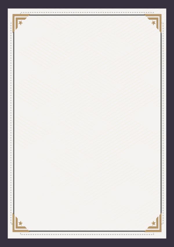 certificate of award​ portrait